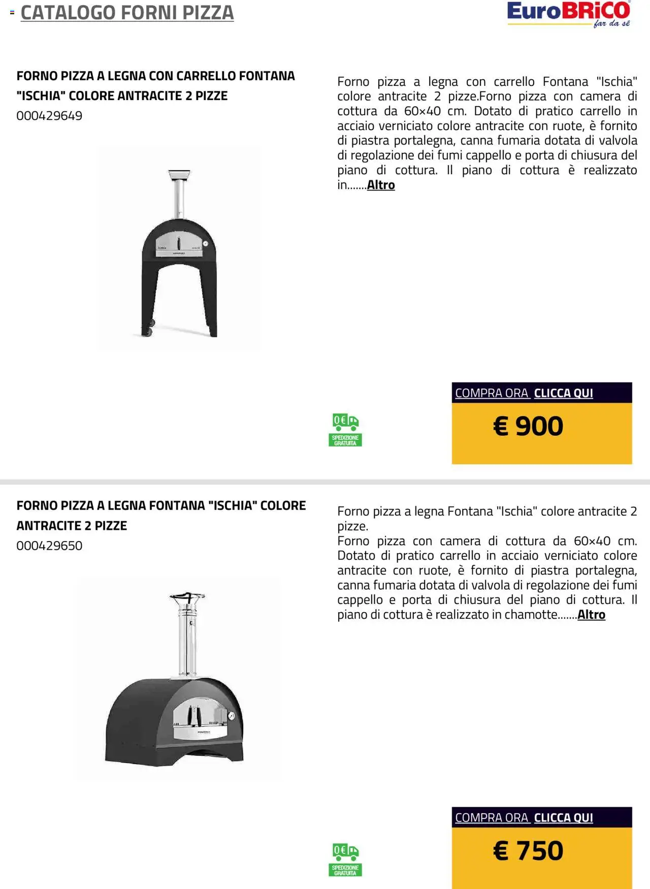 Eurobrico Forni Pizza catalogo - pagina 24 - valido dal 23/07/2025