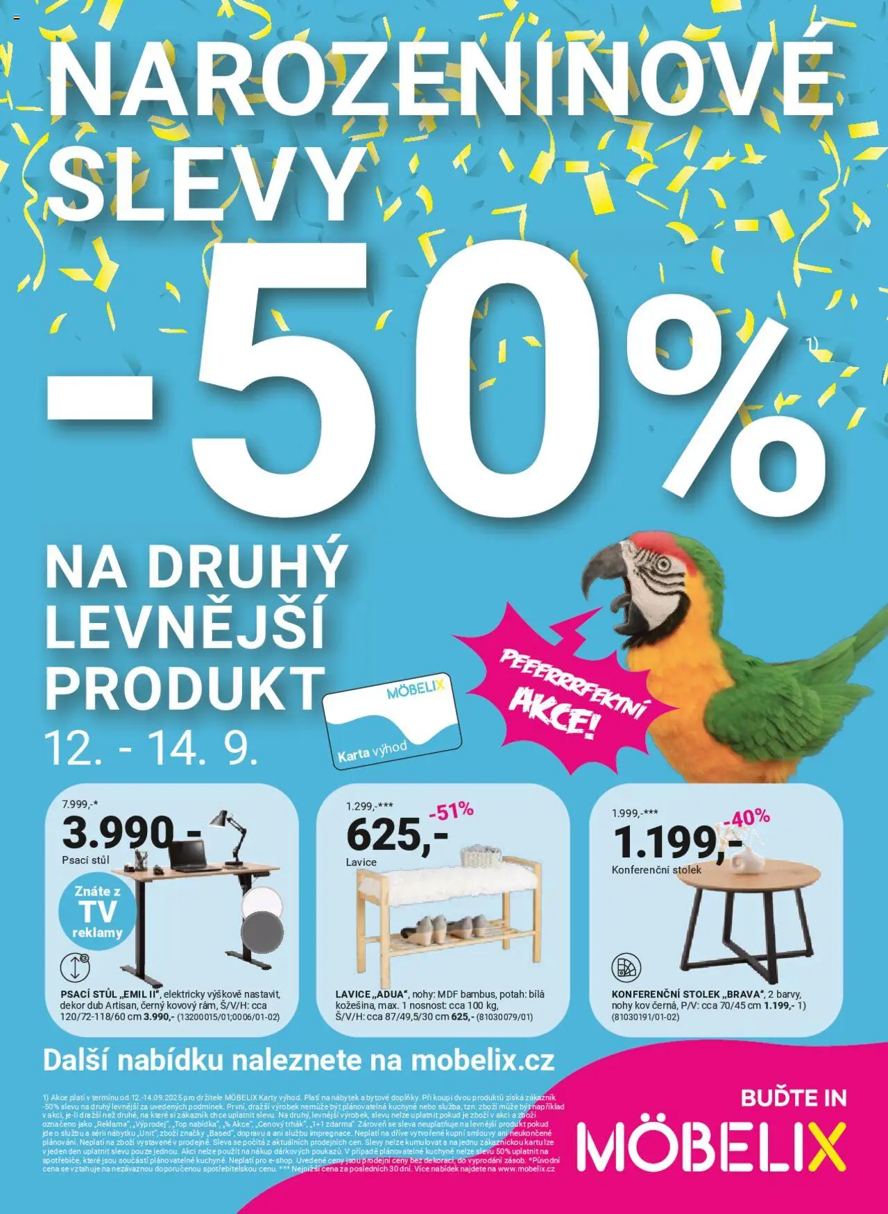 Möbelix leták - strana 1- platný od 09.09.2025
