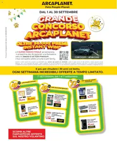 Anteprima Volantino Arcaplanet	 valida dal 01/09/2025