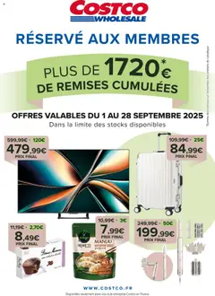 Aperçu Costco catalogue valable à partir du 01/09/2025
