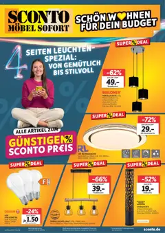 Vorschau Sconto Leuchten     gültig ab 13.10.2025