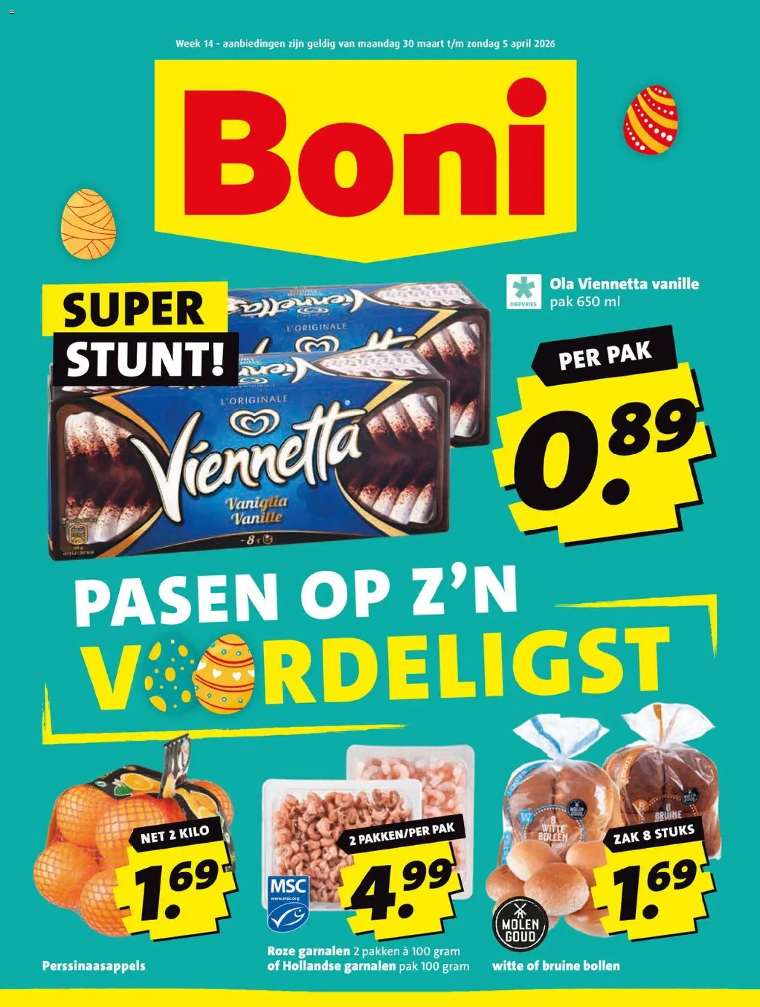 Boni folder week 14 - pagina 1- geldig vanaf 30-03-2026