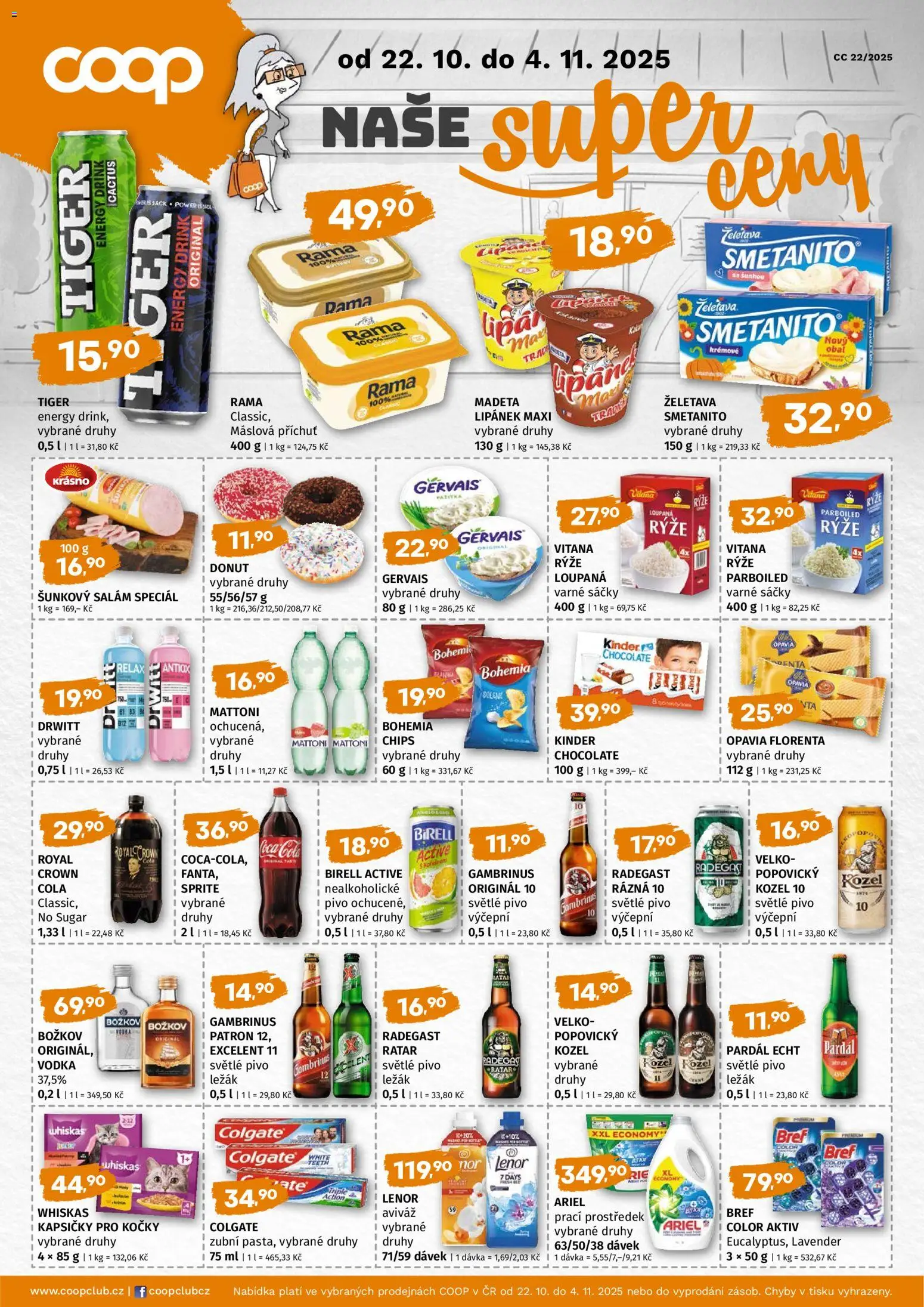Coop leták - Super cena - strana 1- platný od 22.10.2025