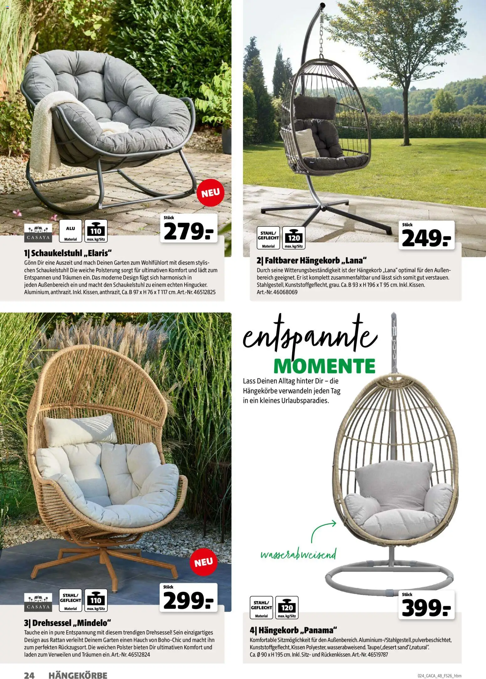 Hagebau Gartenmöbelsortiment - Seite 24 - gültig ab 02.03.2026