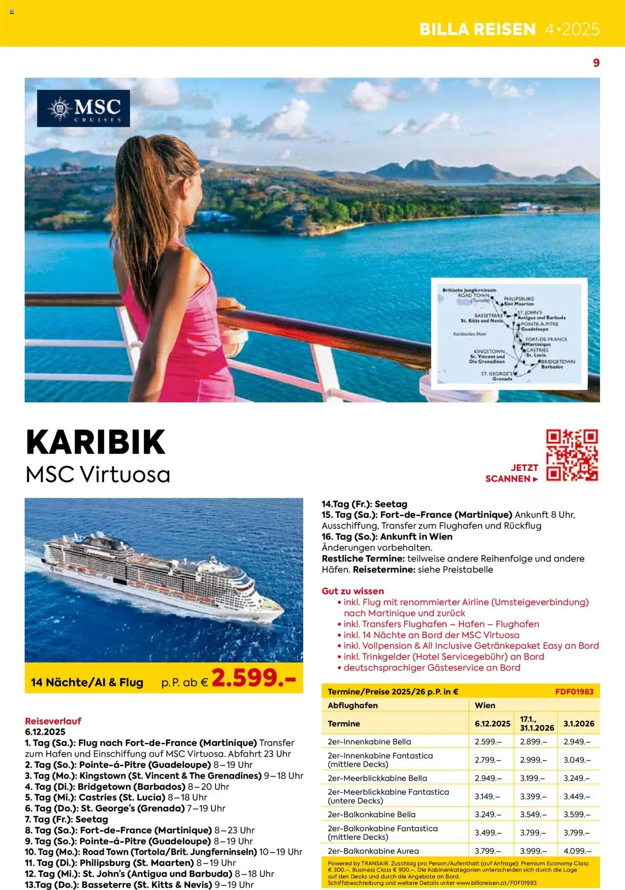 Billa Kreuzfahrt Highlights 2025 - page 9- valid from 03.06.2025