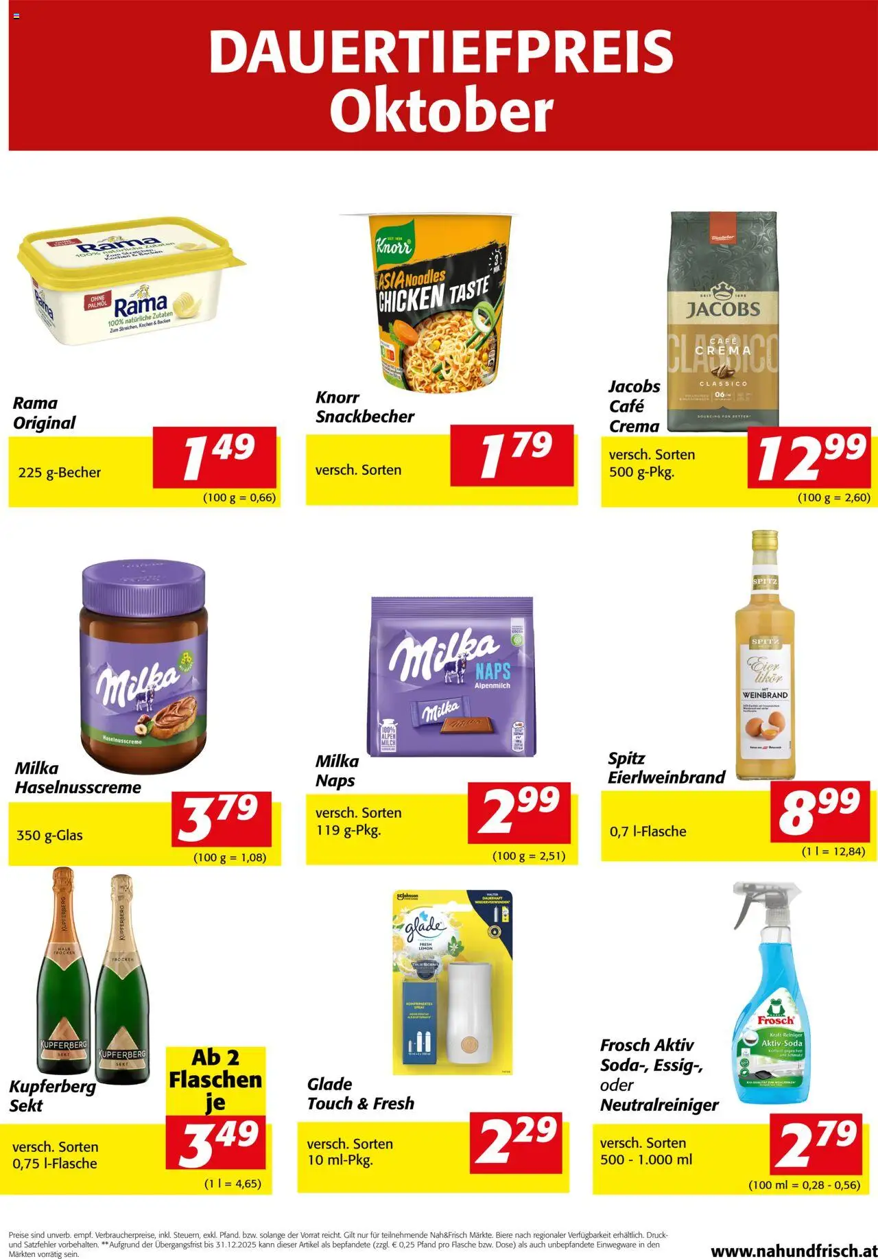 Nah und Frisch Dauertiefpreis Oktober - Seite 1- gültig ab 01.10.2025