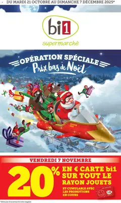 Aperçu bi1 catalogue Prix bas de Noël valable à partir du 20/10/2025