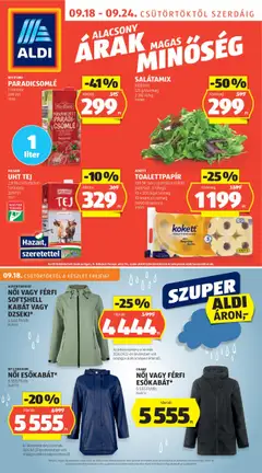 Előnézet Aldi Akciós újság érvényes 2025.09.18.-tól