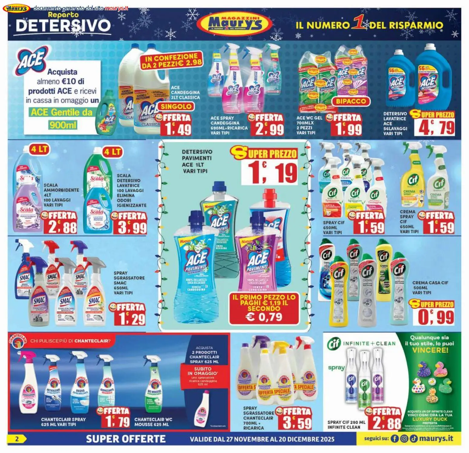 Volantino Maury's	 - pagina 2 - valido dal 27/11/2025