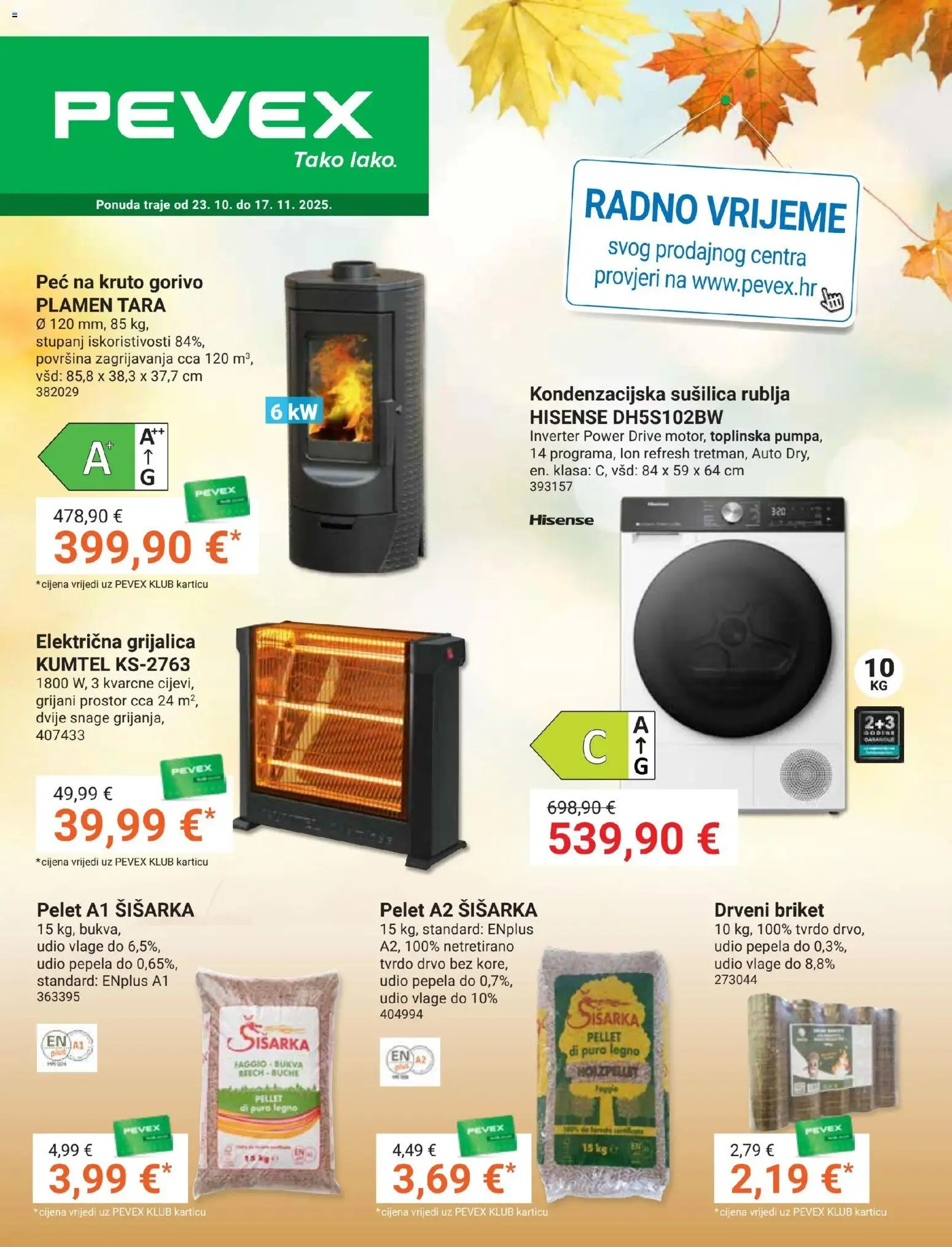 Pevex - Katalog - stranica 1- važeći od 23.10.2025