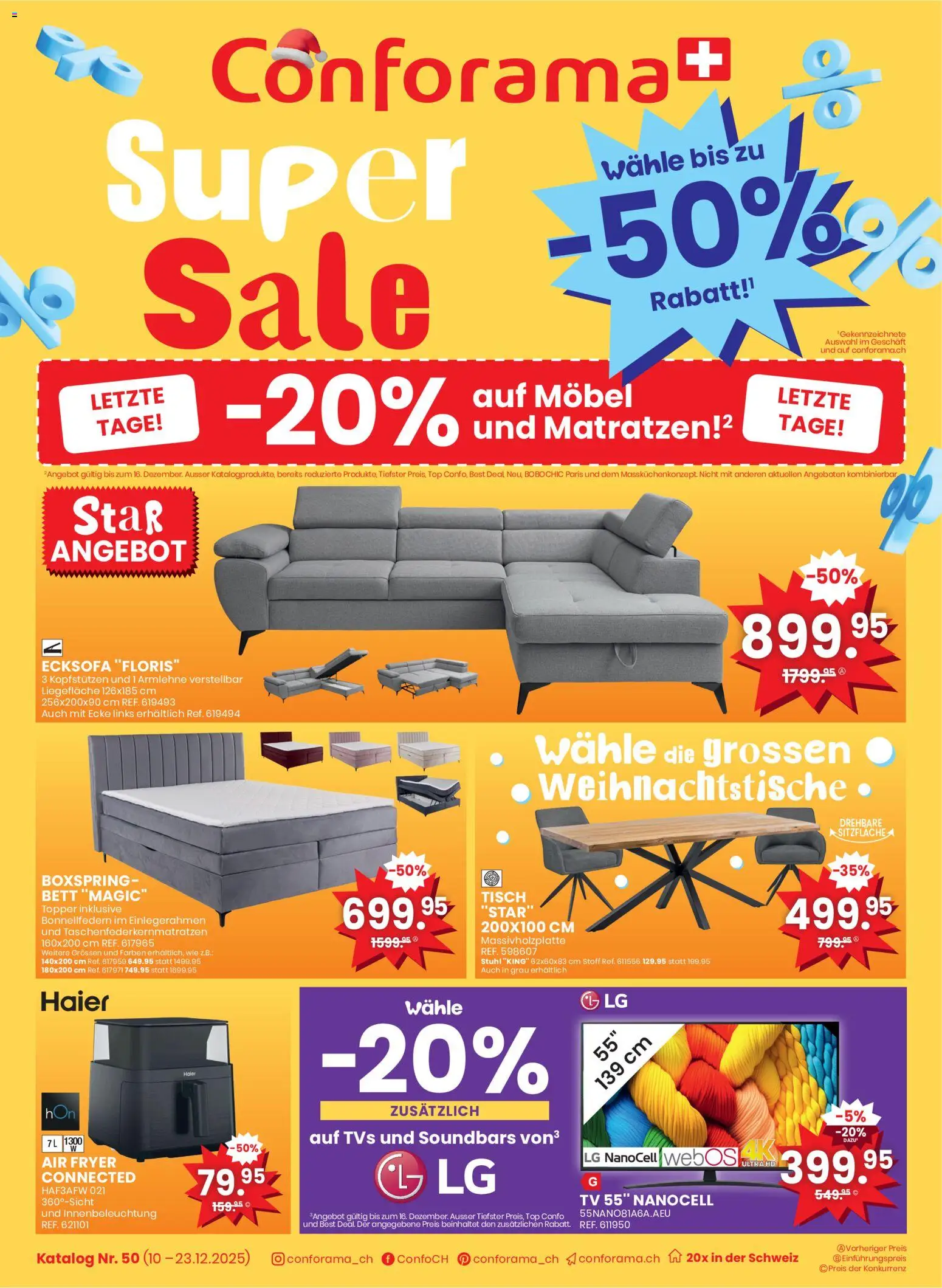 Conforama Aktionen - Seite 1- gültig ab 10.12.2025