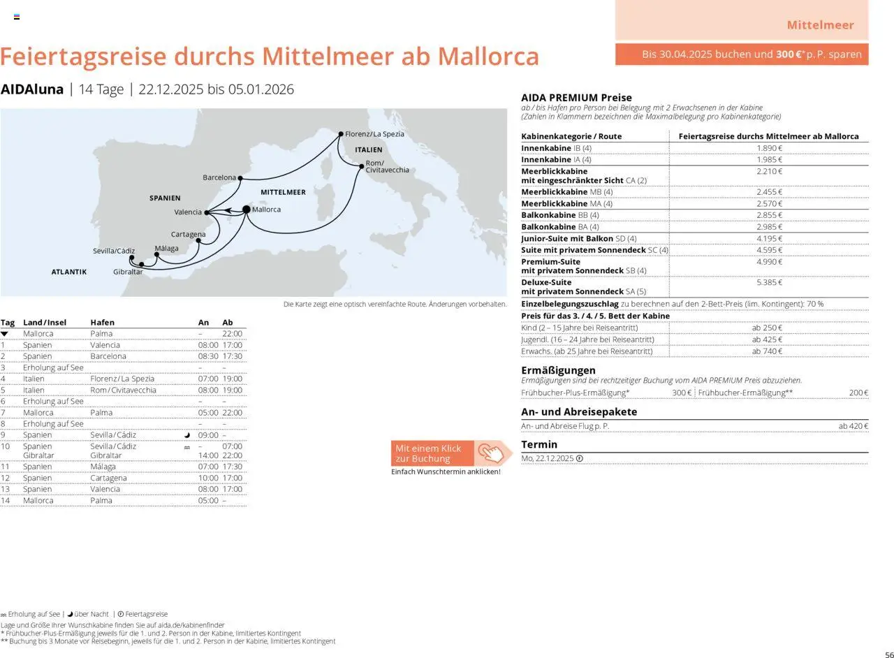 Aida Prospekt Winter 2025/26 - Seite 56 - gültig ab 01.10.2025