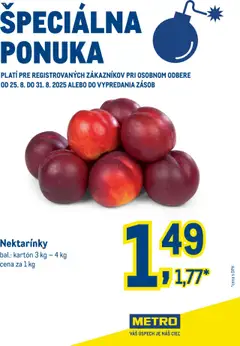 Metro leták platný od 25.08.2025