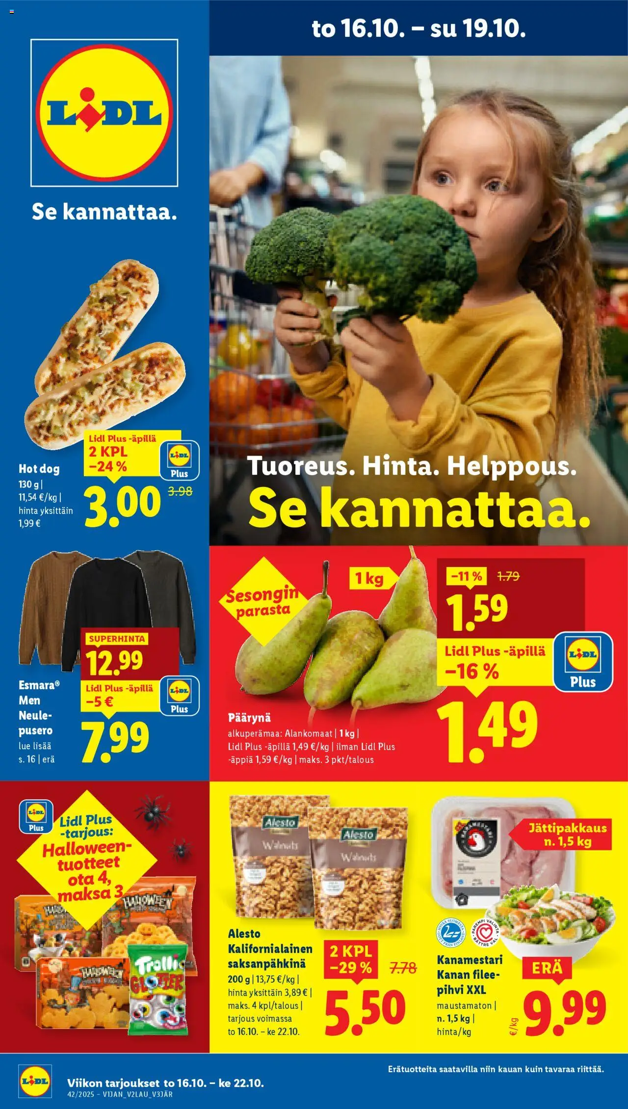 Lidl tarjoukset - sivu 1- voimassa alkaen 16/10/2025