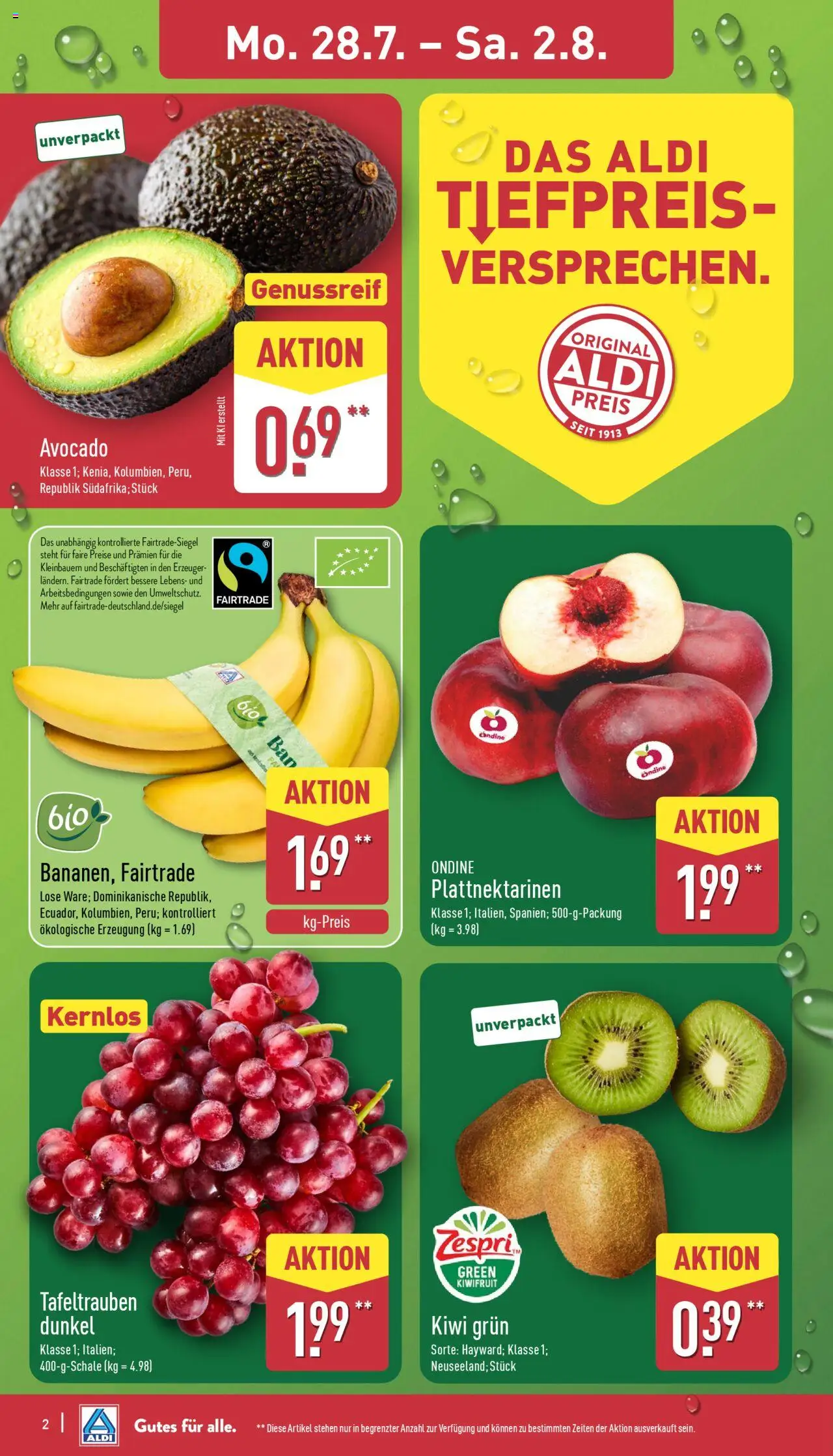 Aldi Prospekt 	 - Seite 2 - gültig ab 28.07.2025