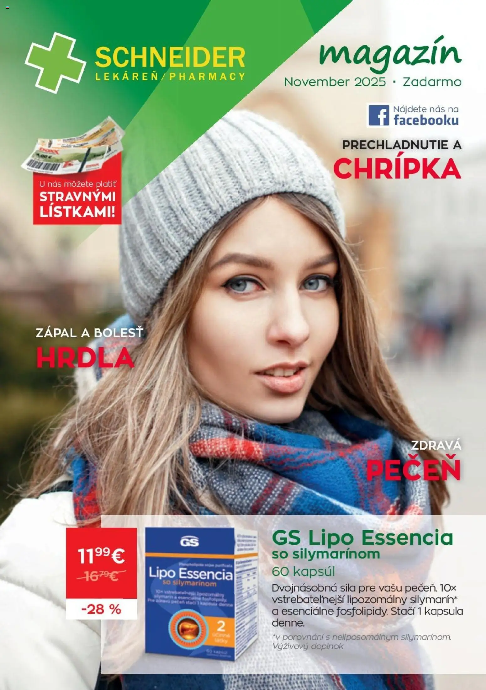 Schneider lekáreň leták - strana 1- platný od 01.11.2025