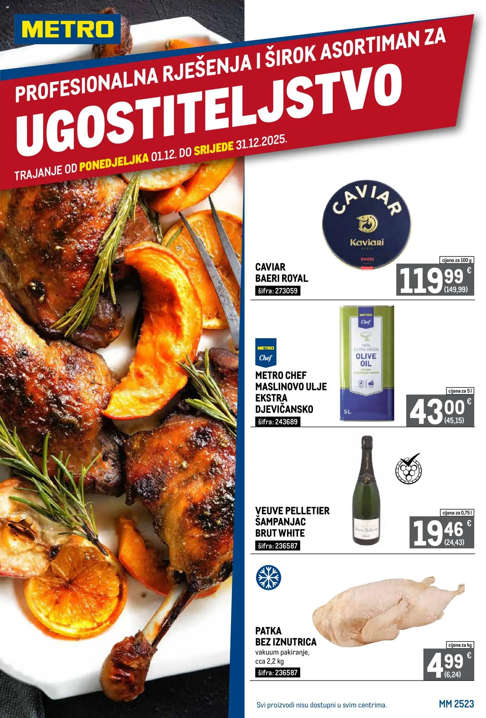 Metro - Profesionalna rješenja za ugostiteljstvo - stranica 1- važeći od 01.12.2025