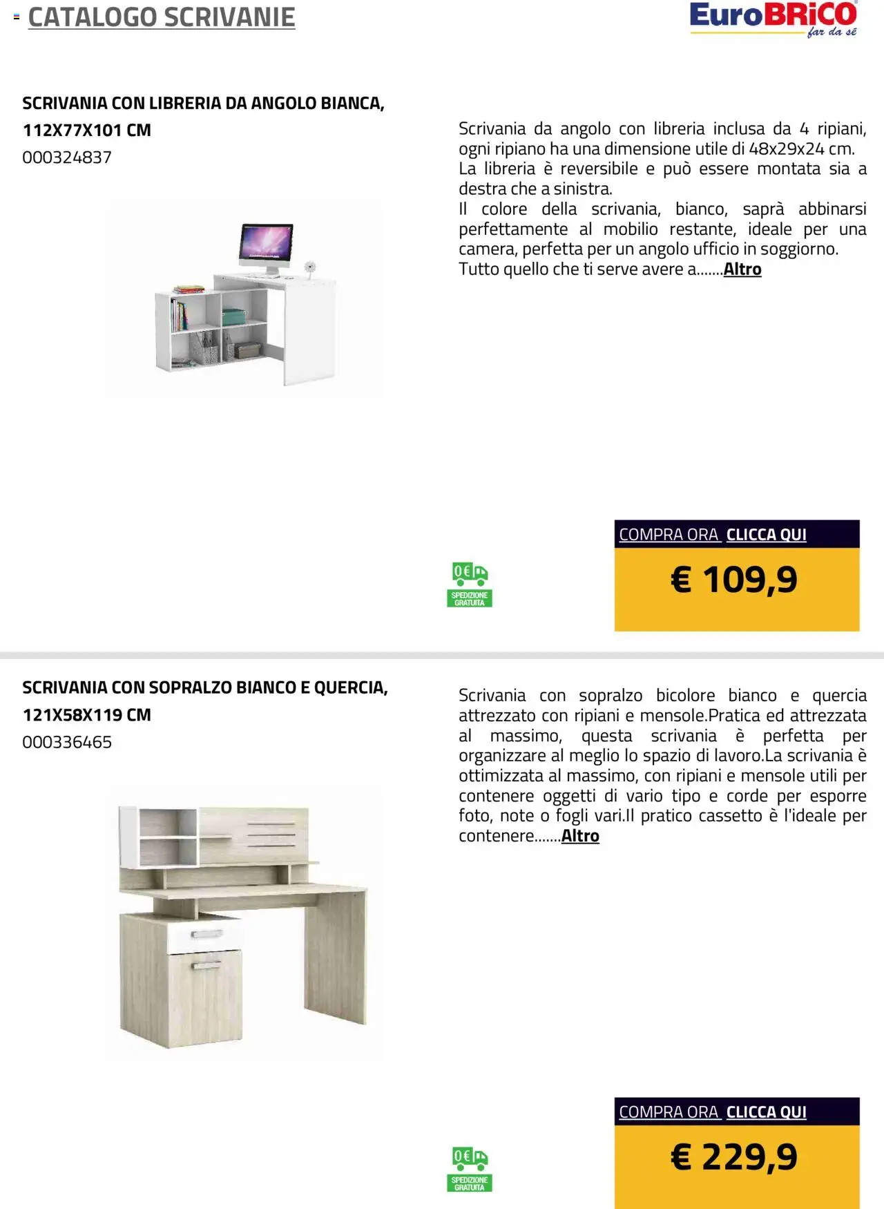 Eurobrico Scrivanie catalogo - pagina 3 - valido dal 23/07/2025