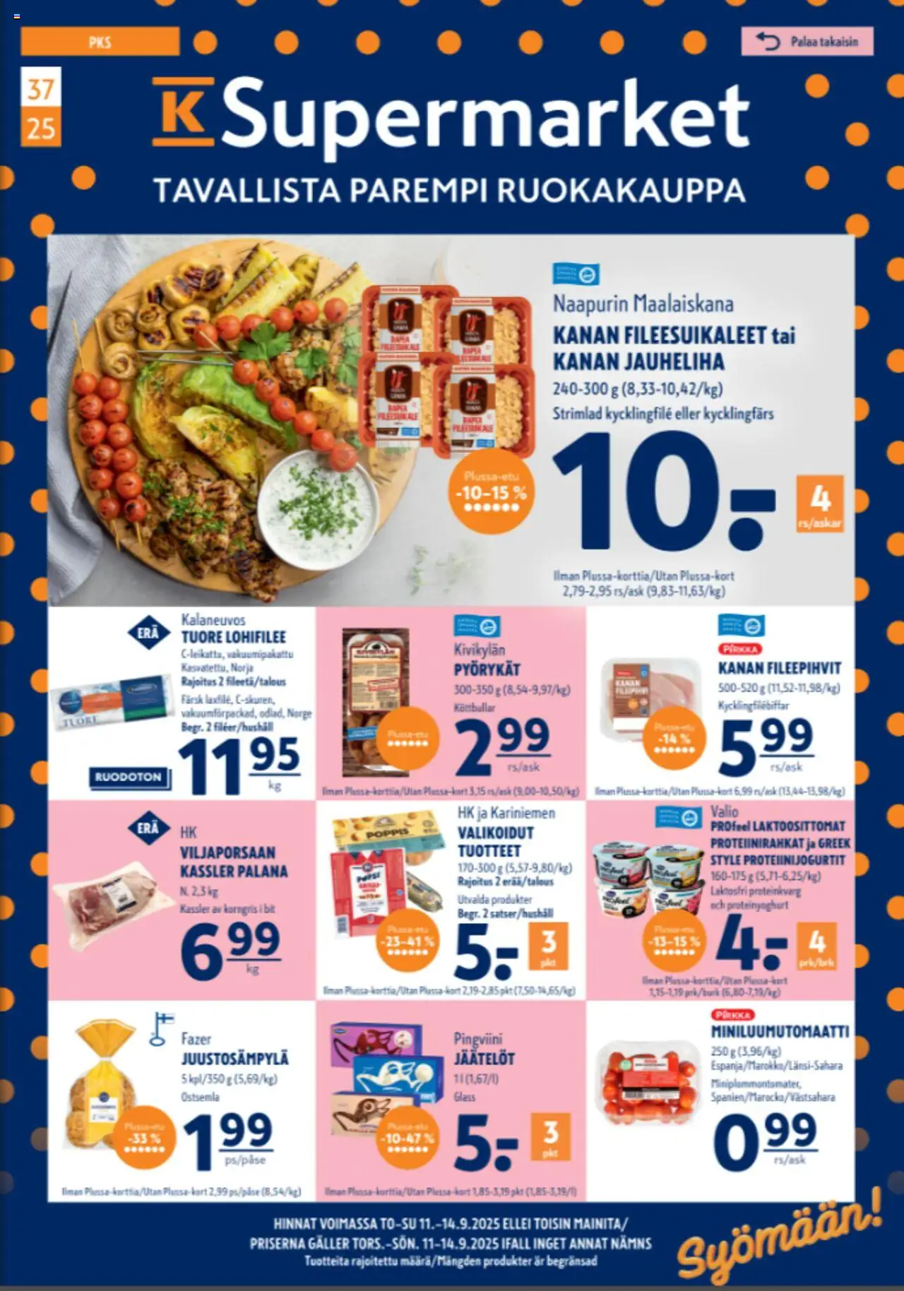 K-Supermarket tarjoukset - sivu 1- voimassa alkaen 11/09/2025
