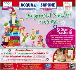 Anteprima Acqua e Sapone Siracusa catalogo valida dal 01/12/2025