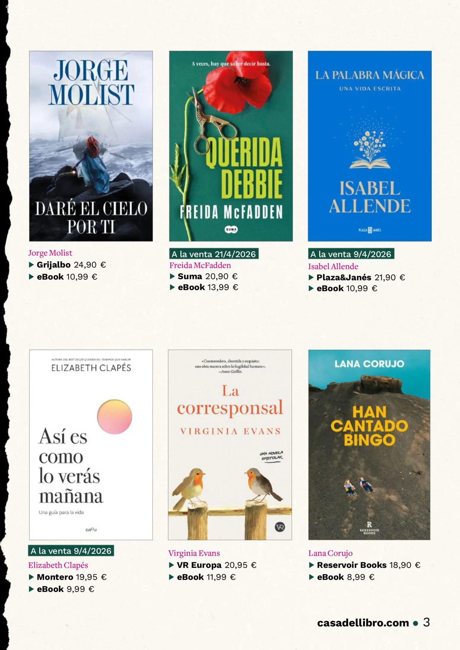 Casa del libro folleto - Página de 3 - Válido desde 01/04/2026