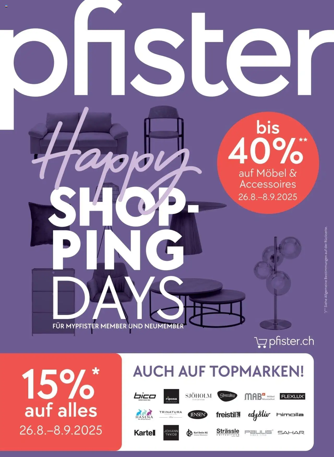 Pfister Aktionen - Seite 1- gültig ab 26.08.2025