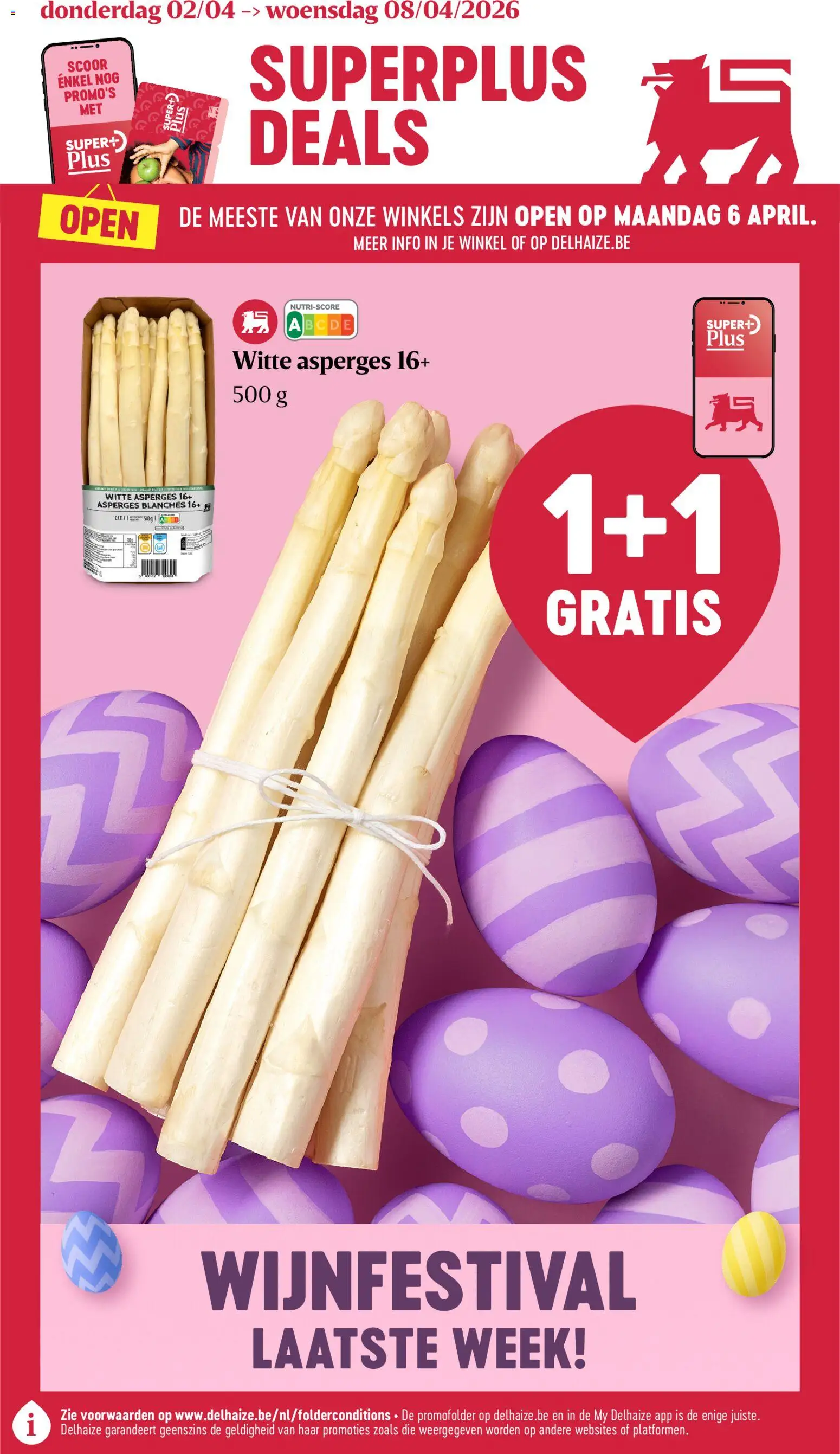 Delhaize folder week 14 - pagina 1- geldig vanaf 02/04/2026