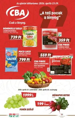 Előnézet CBA akciós újság érvényes 2026.04.23.-tól