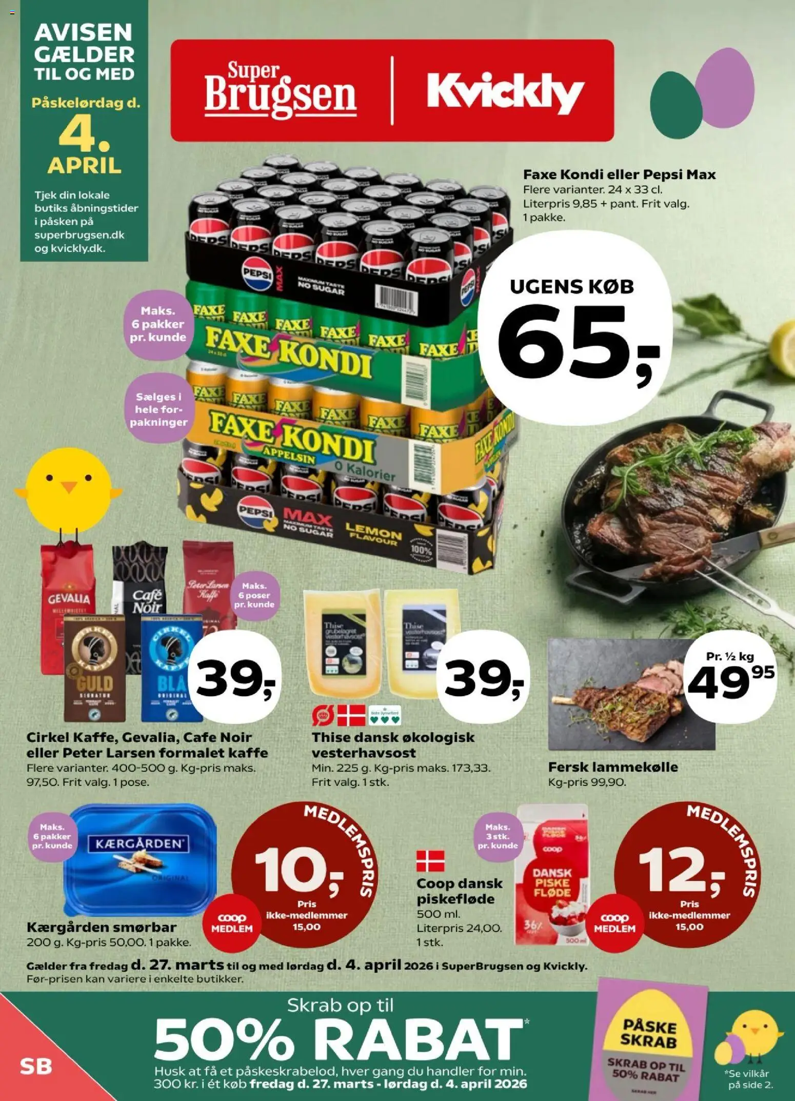 Super Brugsen - Tilbudsavis uge 13 - page 1- valid from 27/03/2026