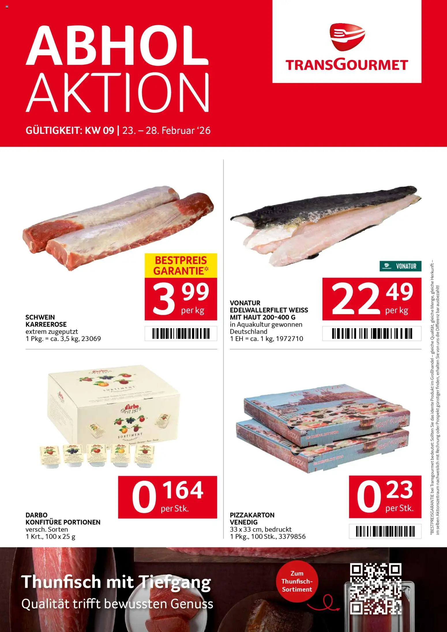 Transgourmet Flugblatt - Seite 1- gültig ab 23.02.2026