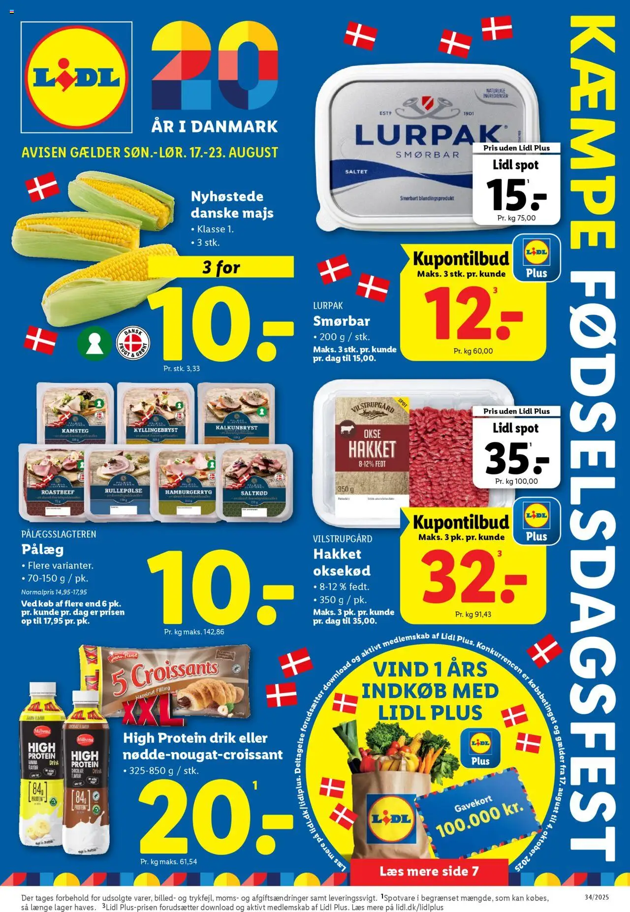 Lidl - Tilbudsavis - side 1- gyldig fra 17/08/2025