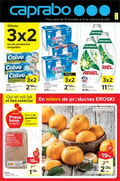 Vista previa del folleto Caprabo - Oferta 3x2 válido desde 30/10/2025
