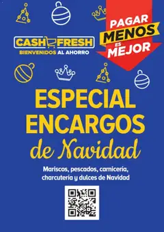 Vista previa del folleto Cash Fresh Encargos Especial Navidad 2025 válido desde 11/11/2025