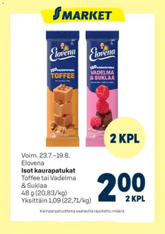 Esikatselu S-market tarjoukset Elovena voimassa alkaen 23/07/2025