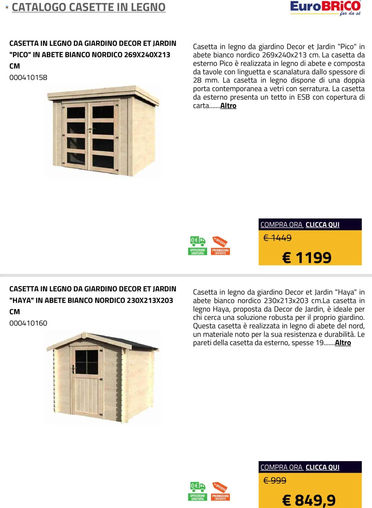 Eurobrico Casette in legno catalogo - pagina 22 - valido dal 23/07/2025