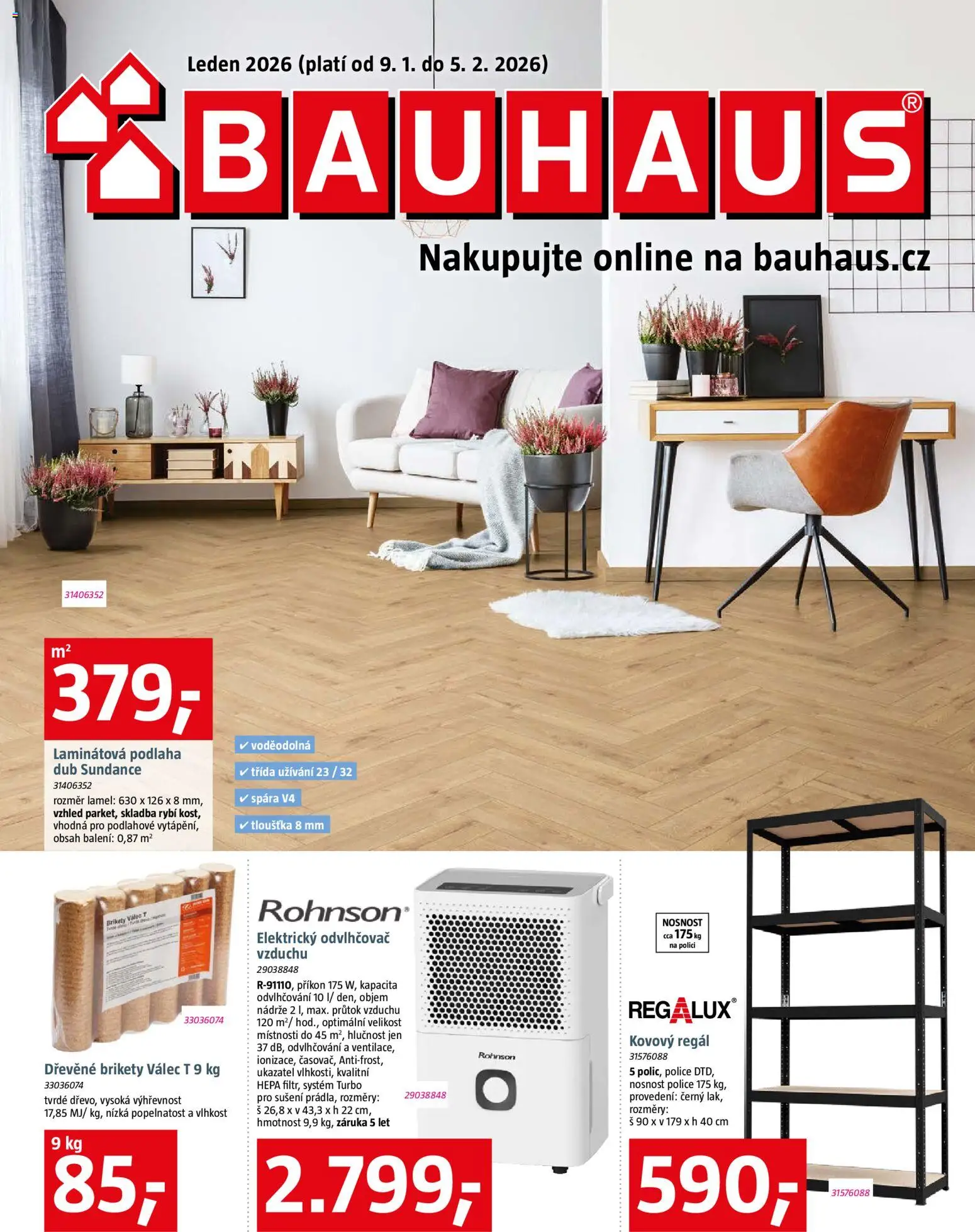 Bauhaus leták - strana 1- platný od 09.01.2026