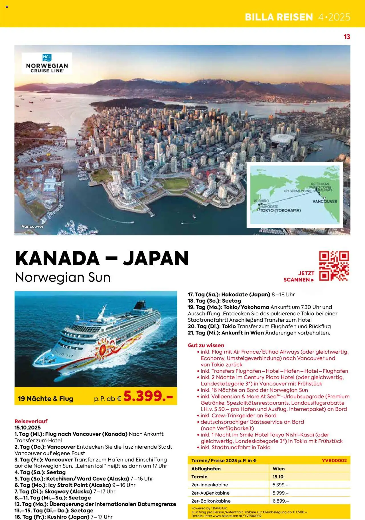 Billa Kreuzfahrt Highlights 2025 - page 13- valid from 03.06.2025