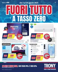 Anteprima Volantino Trony	 valida dal 02/08/2025