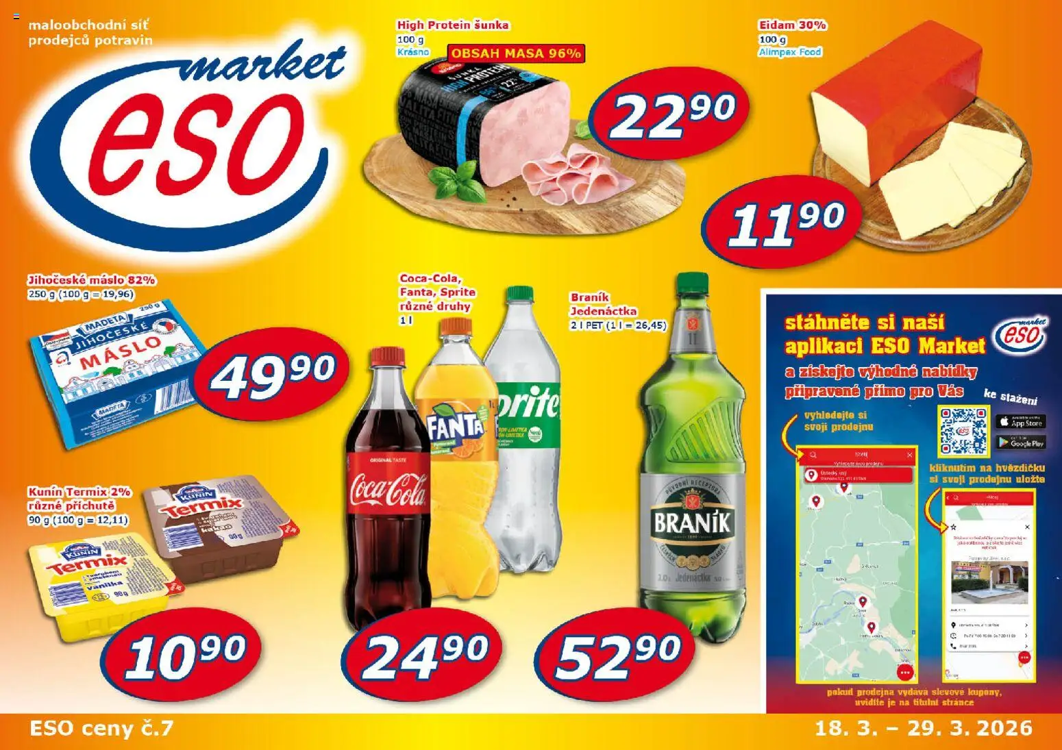 Eso market leták - strana 1- platný od 18.03.2026