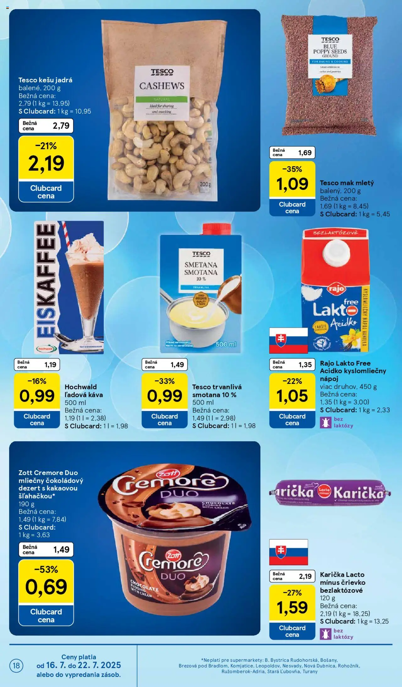 Tesco Supermarket - leták - strana 18- platný od 16.07.2025