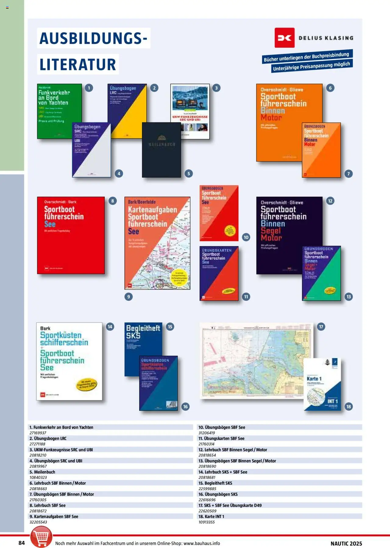 Bauhaus Nautic Katalog / Der Wassersport-Ausrüster 2025 - Seite 84 - gültig ab 20.01.2025