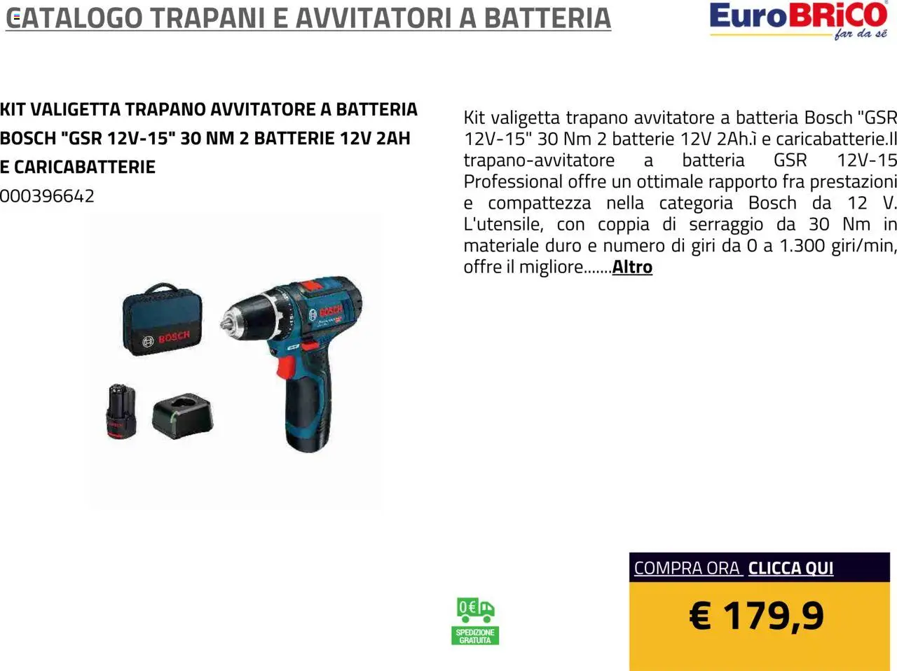 Eurobrico Trapani e Avvitatori a Batteria catalogo - pagina 30 - valido dal 23/07/2025