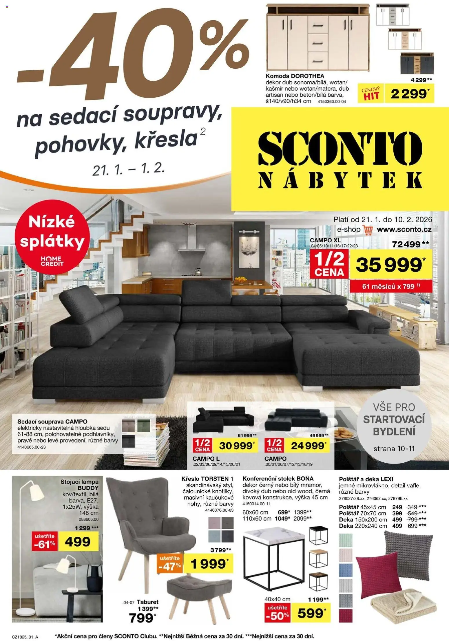 Sconto nábytek leták - strana 1- platný od 21.01.2026