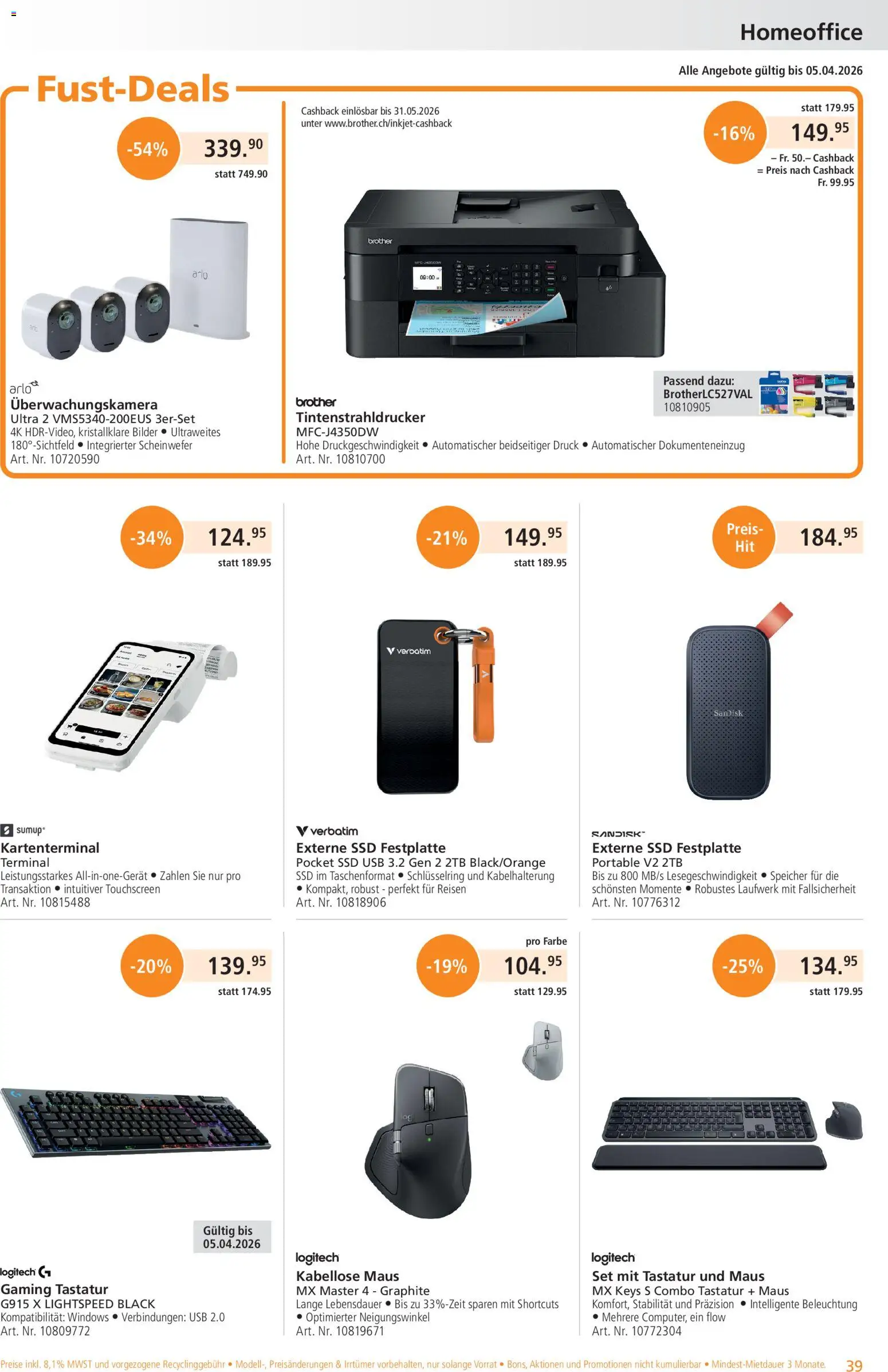 Fust aktionen - page 39- valid from 23.03.2026