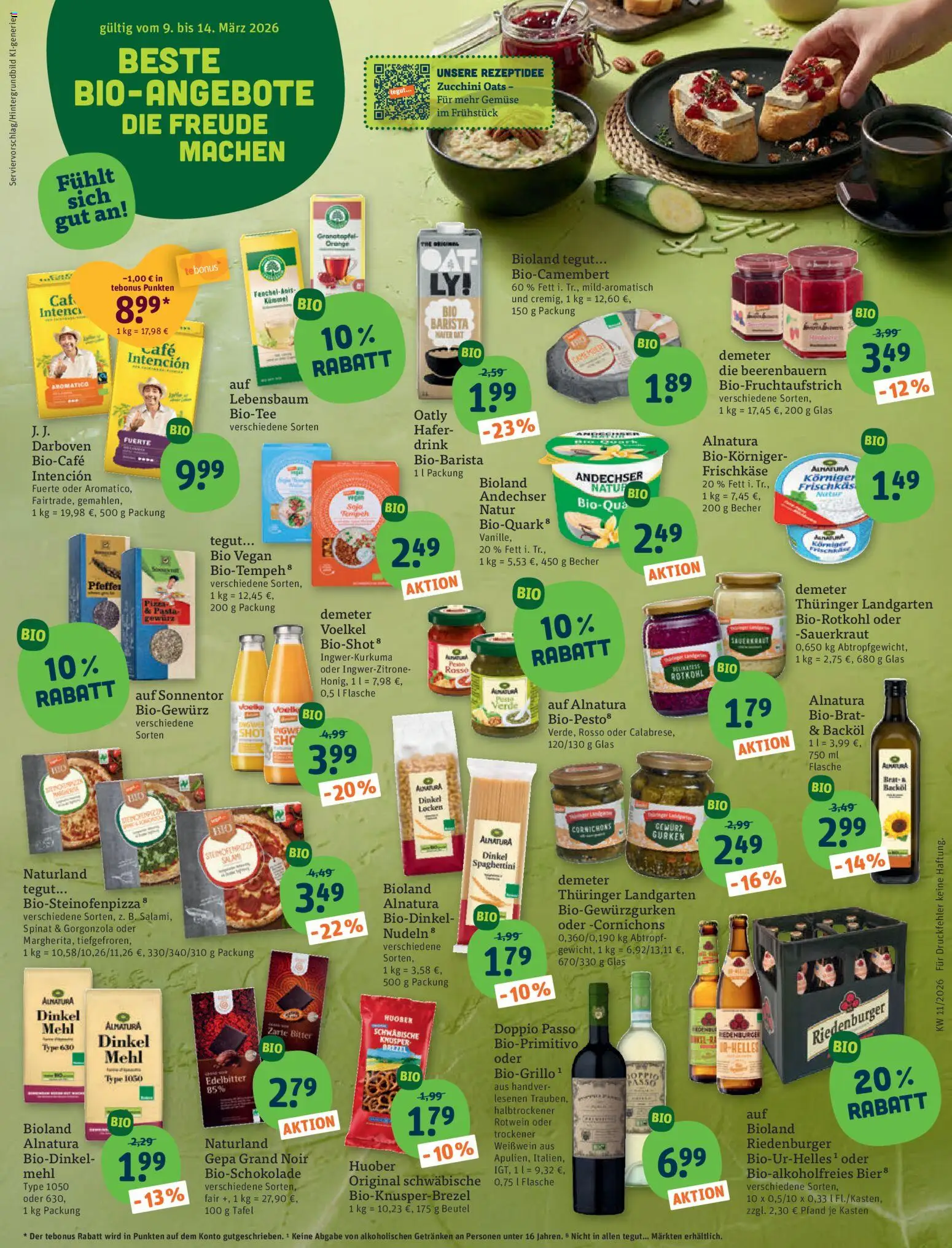 Tegut Prospekt - Seite 2 - gültig ab 09.03.2026