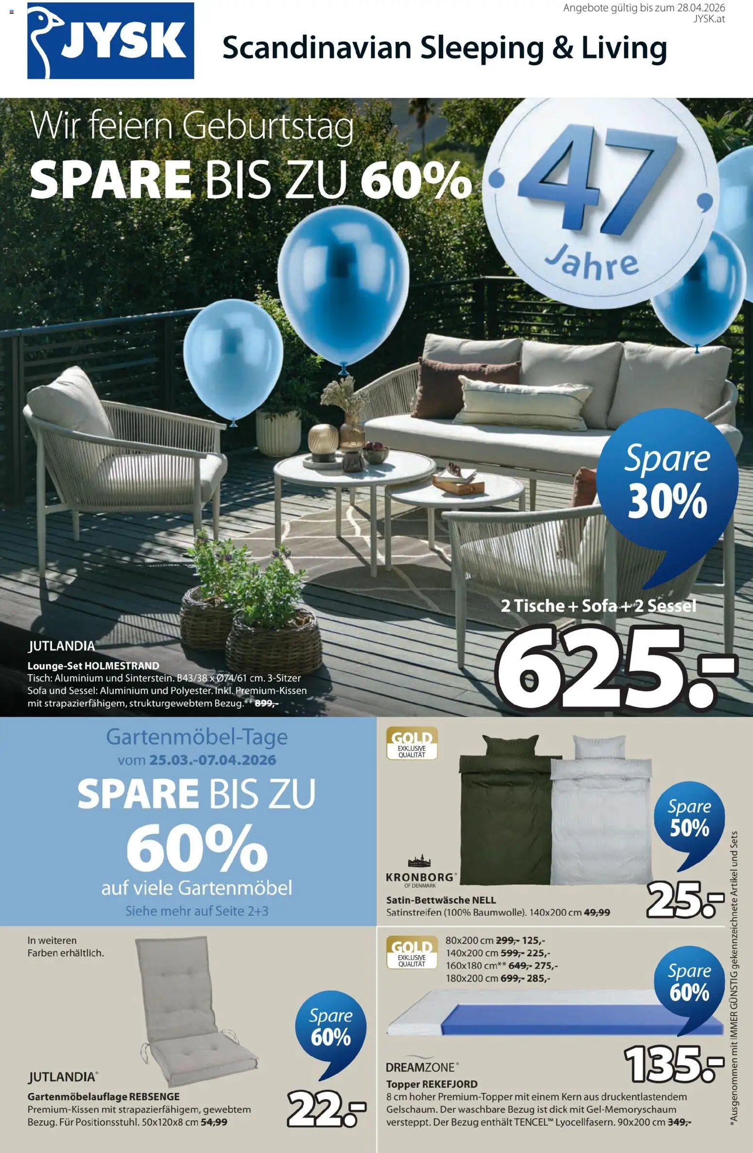 JYSK Prospekt aktuell - Seite 1- gültig ab 30.03.2026
