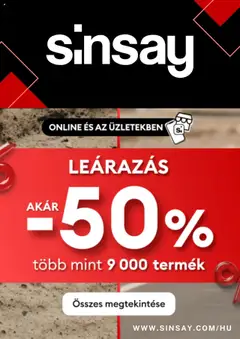 Előnézet Sinsay Akciós újság érvényes 2025.06.27.-tól