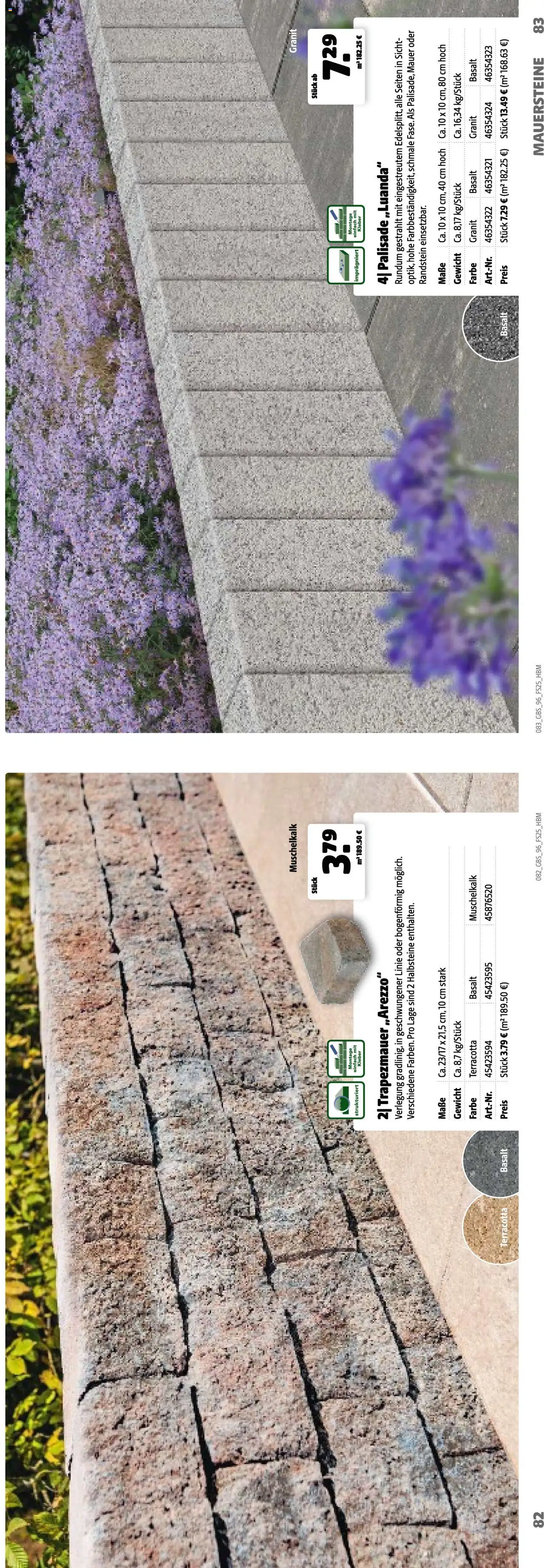Hagebau Katalog Gartenbaustoffe - Seite 83 - gültig ab 02.03.2025