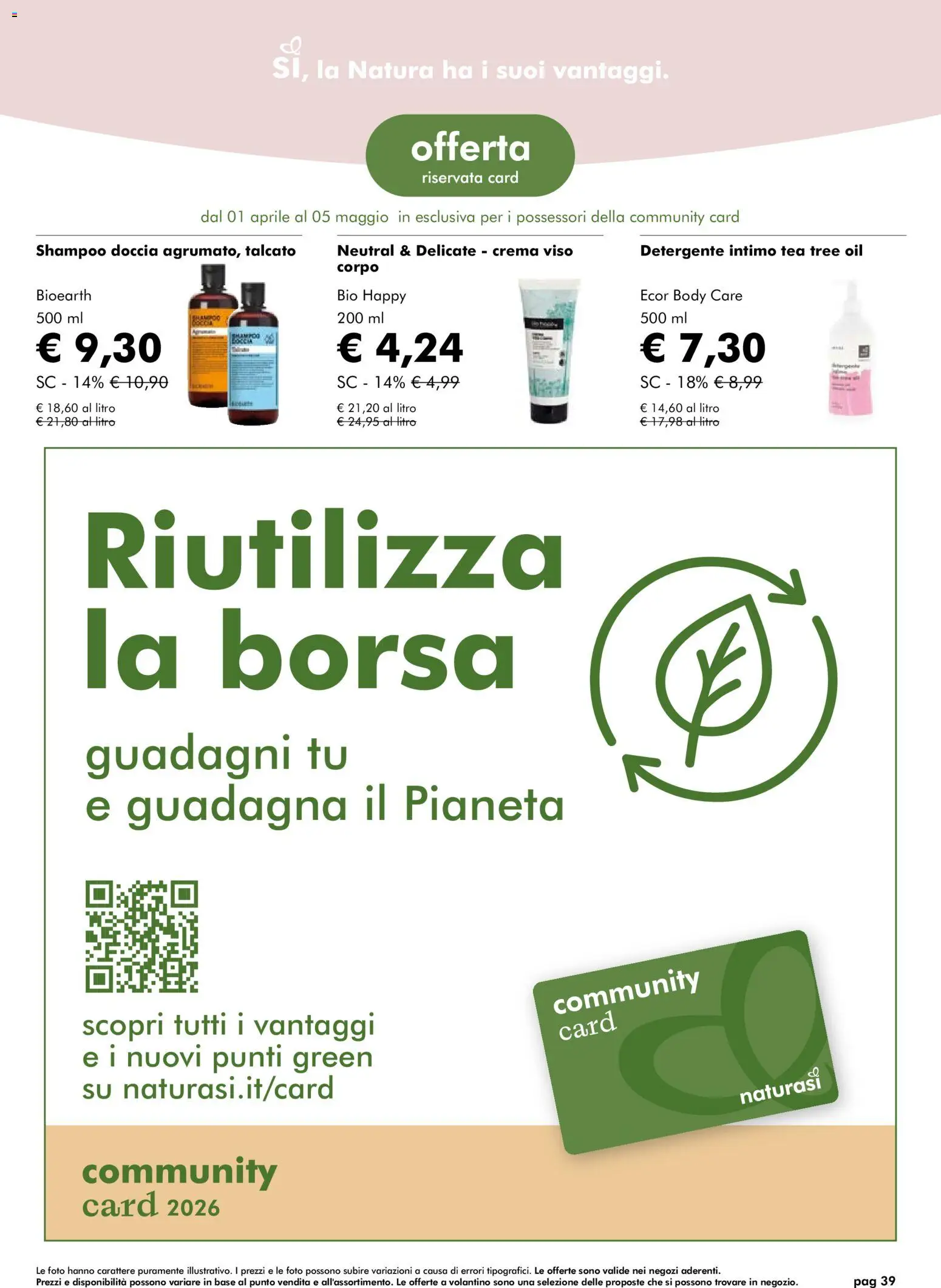 Natura Sì volantino - pagina 39 - valido dal 01/04/2026