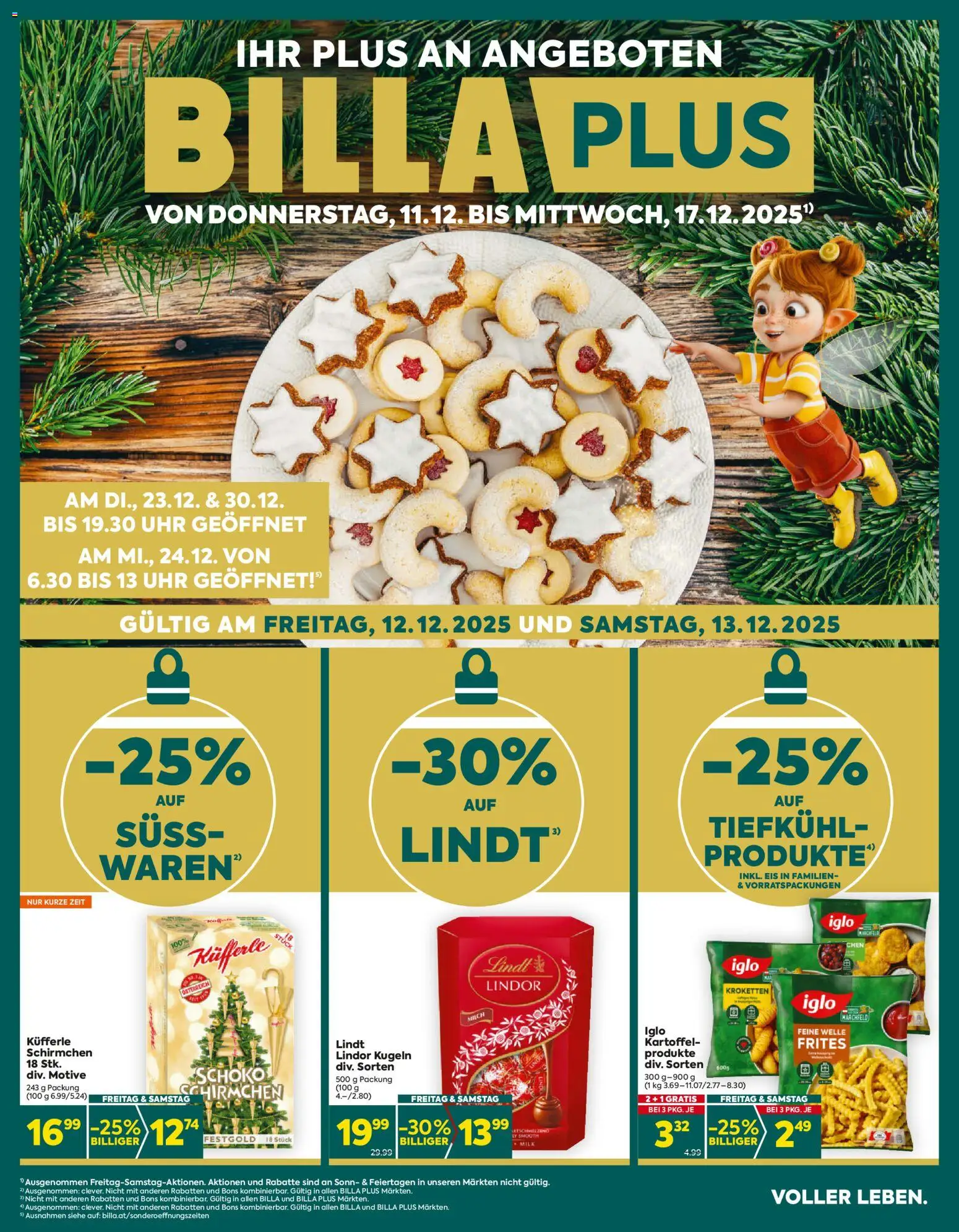 Billa Plus Flugblatt - Seite 1- gültig ab 11.12.2025